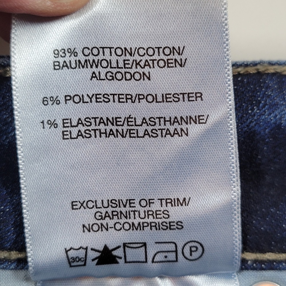 Silver Jeans Co Suki Skinny Women 18 Blue Excellent Mid Rise Distressed W93136 - Picture 9 of 10